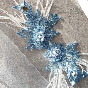 Something blue wedding garter