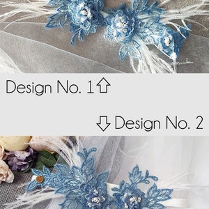 Blue bridal garter