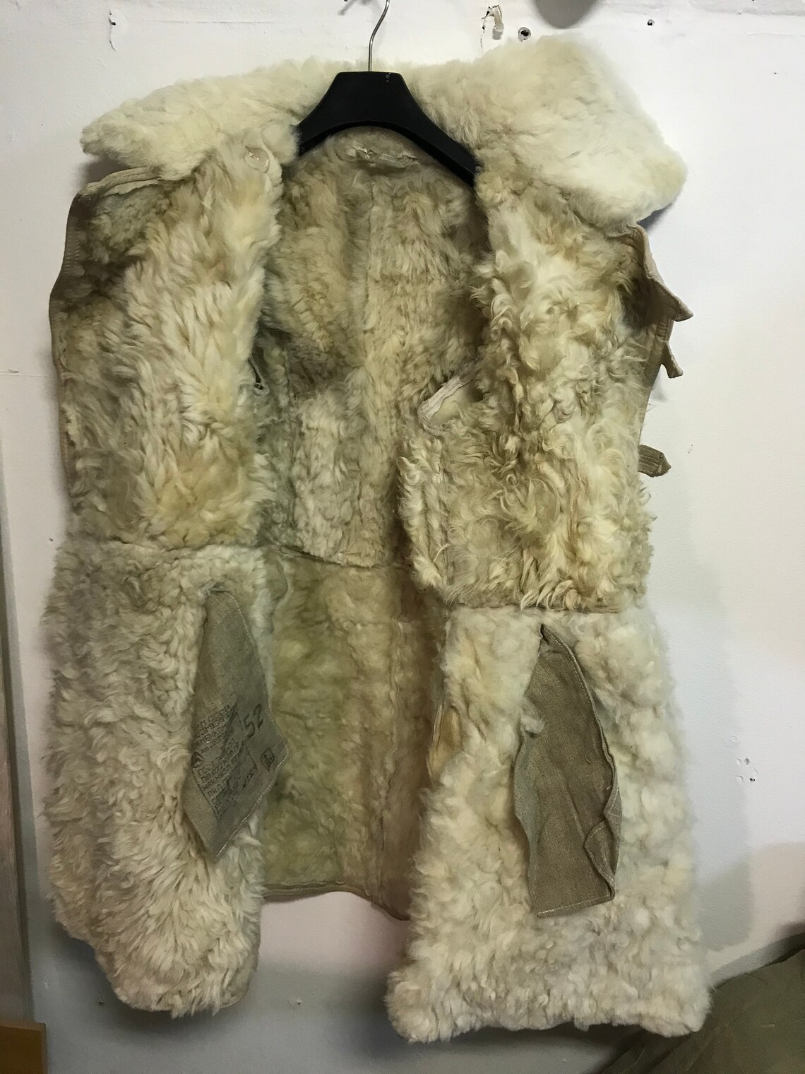 Officier russe sovi?�tique Manteau Hiver Tulup Cuir | Etsy