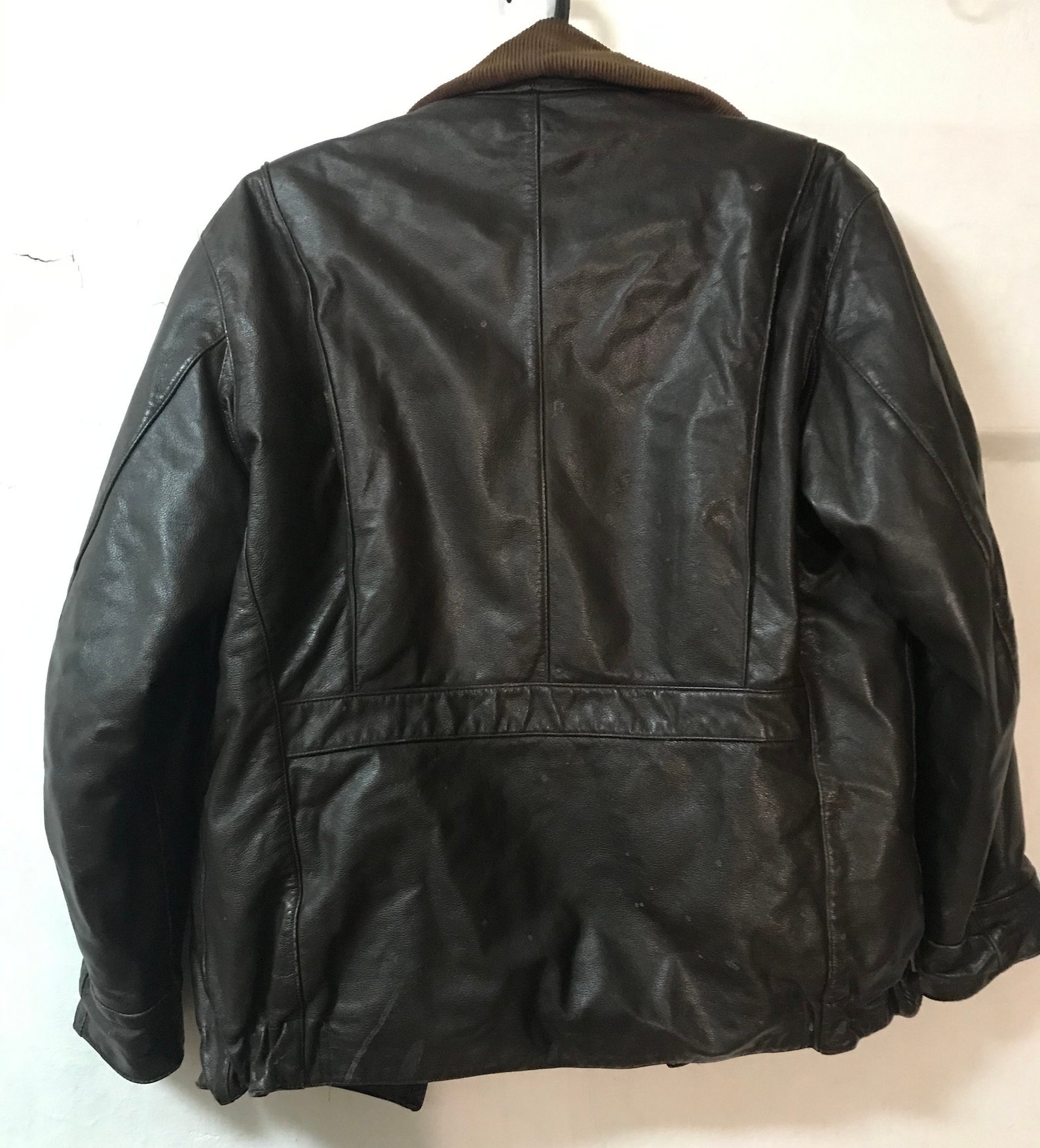 Soviet Russian Pilot Winter Leather Jacket BOMBER Winter With Etsy