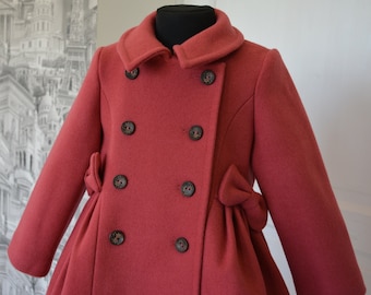girls long dress coat