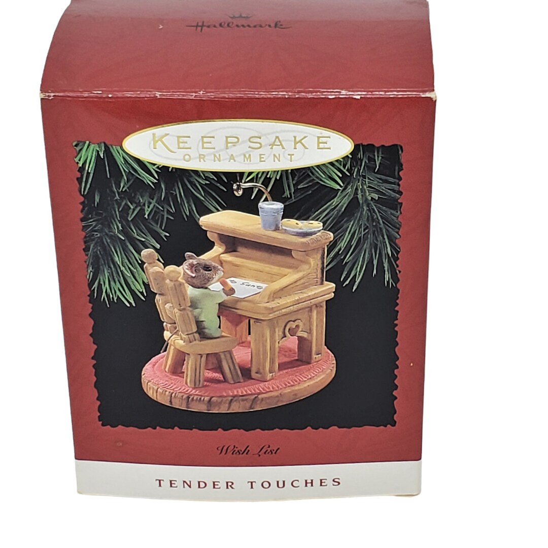 Hallmark Keepsake Ornament Wish List Tender Touches Vintage 1995 Etsy