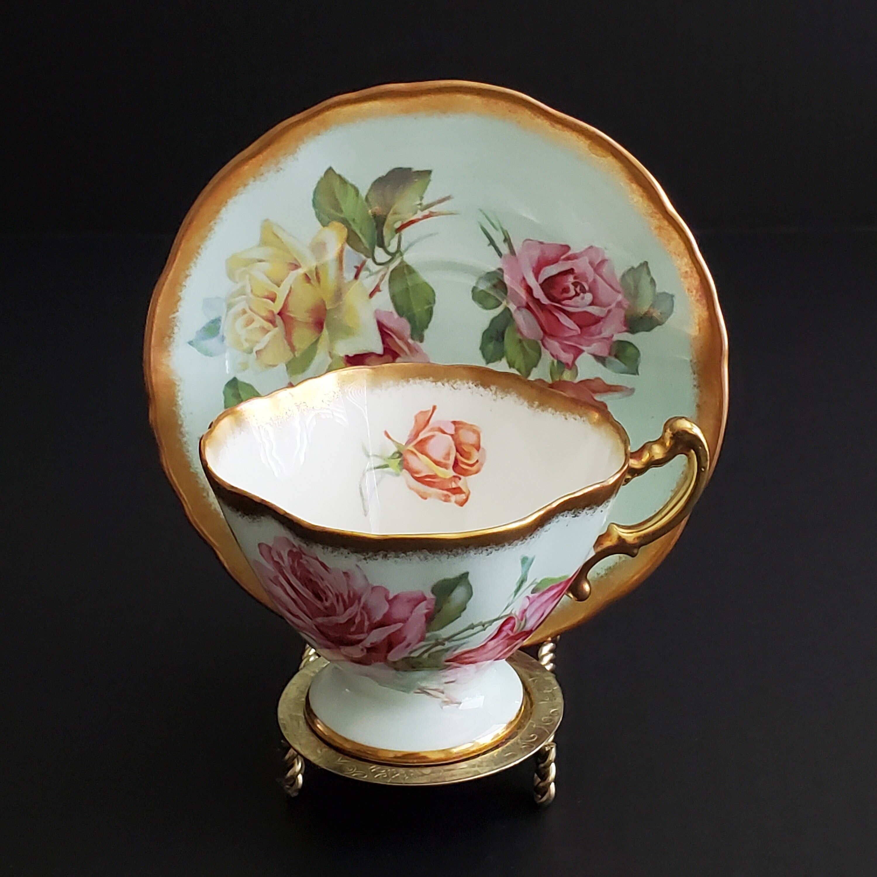 Hammersley - Grandmother's Rose - Cup and Saucer - Echo's China
