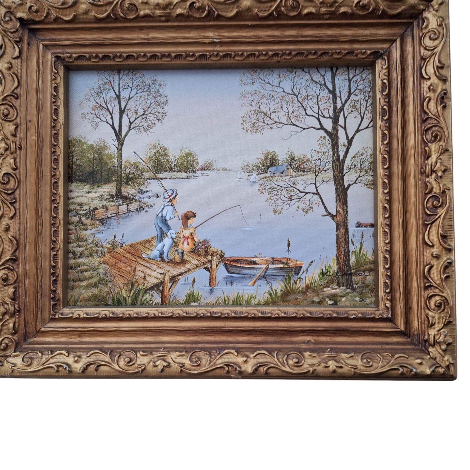 Oil Painting Children Vintage - Etsy
