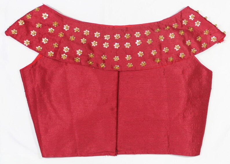 Free Shipping Sari Blouse Readymade Designer Saree Blouse Size 36 Stitched Indian Blouse for Women
