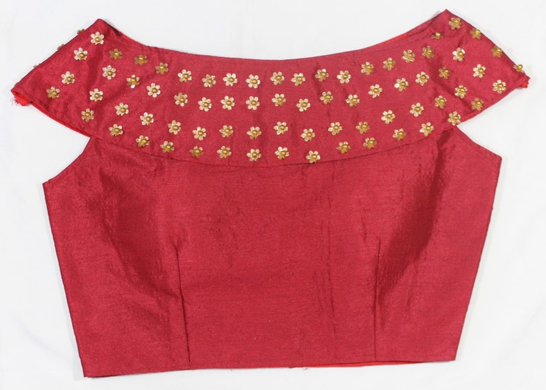 Free Shipping Sari Blouse Readymade Designer Saree Blouse Size 36 Stitched Indian Blouse for Women