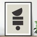 MCM Printable Wall Art, Minimalist Downloadable Poster, Black on Beige ...