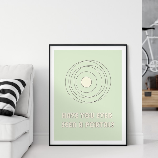 Donnie Darko PRINTABLE Poster, "Have You Ever Seen A Portal?" Print, Donnie Darko Fan Art, Download and Print Locally