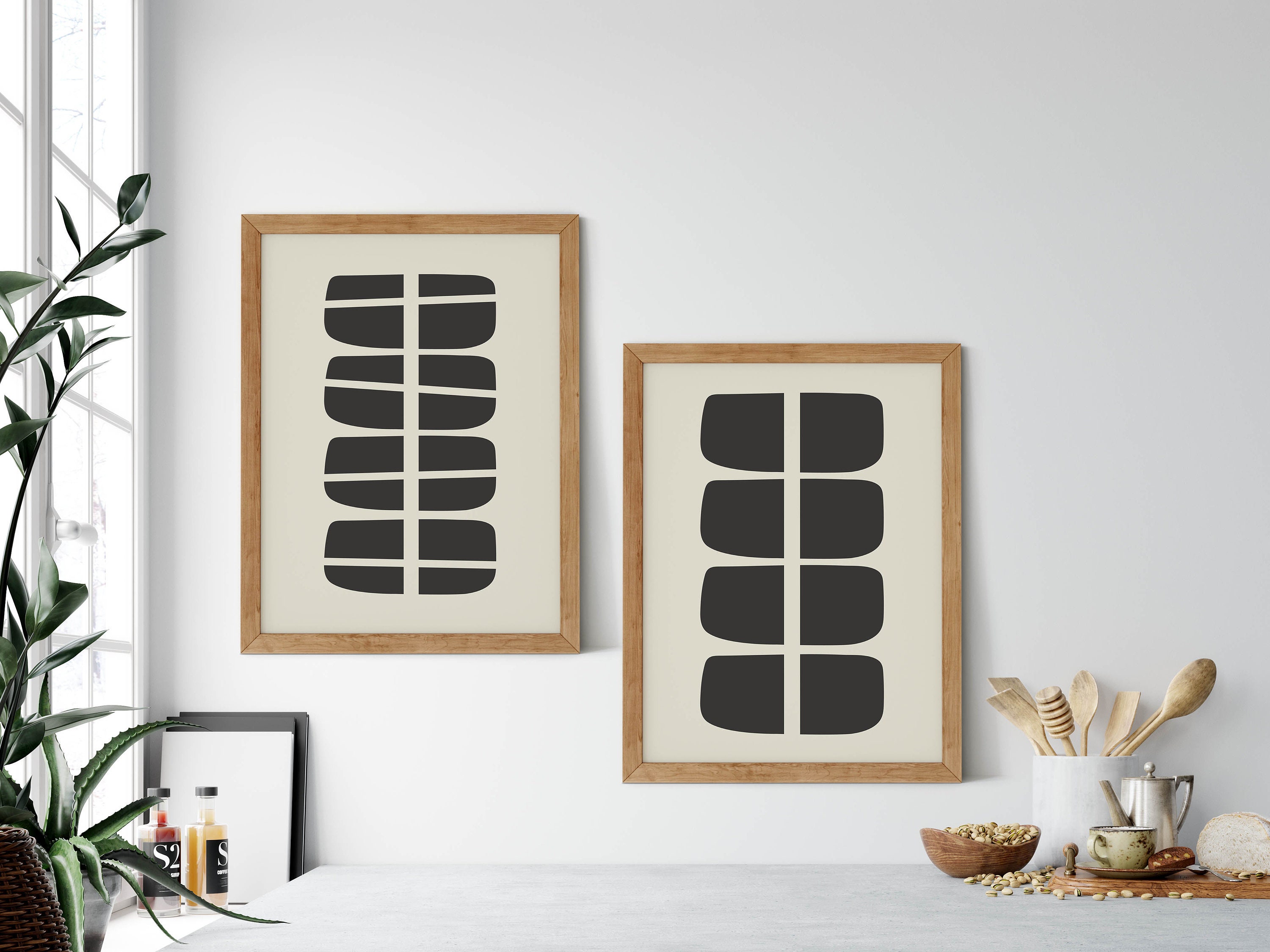 MCM Wall Art Set of 3 Prints Mid-century Modern Art Gallery - Etsy