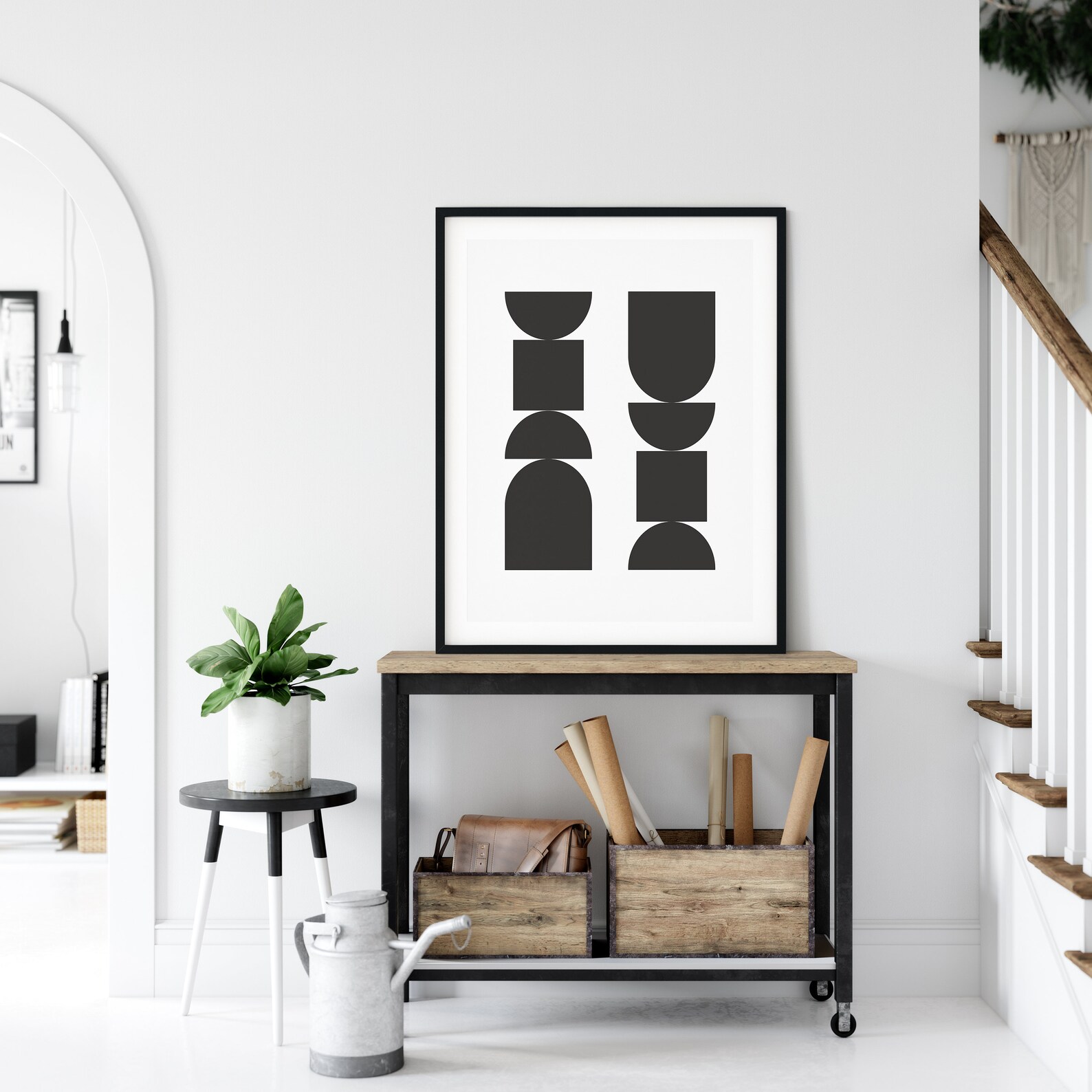 MCM Printable Wall Art Mid-century Modern Art Print Graphic - Etsy