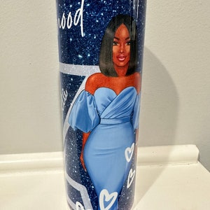 Zeta Phi Beta 20 oz skinny tumbler