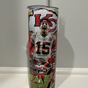 Kansas City Chiefs Patrick Mahomes 20 oz dünner Becher