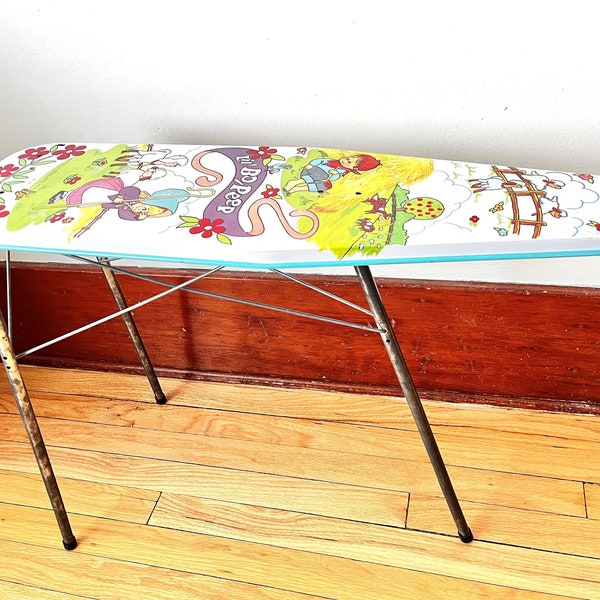 Vintage Mid-Century 'Lil' Bo-Peep' Tin Ironing Board, Pretend Play, Farmhouse Children's Room Decor