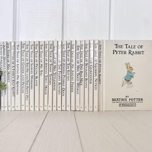 Colección completa de los años 80 de «Los libros originales de Peter Rabbit» de Beatrix Potter.