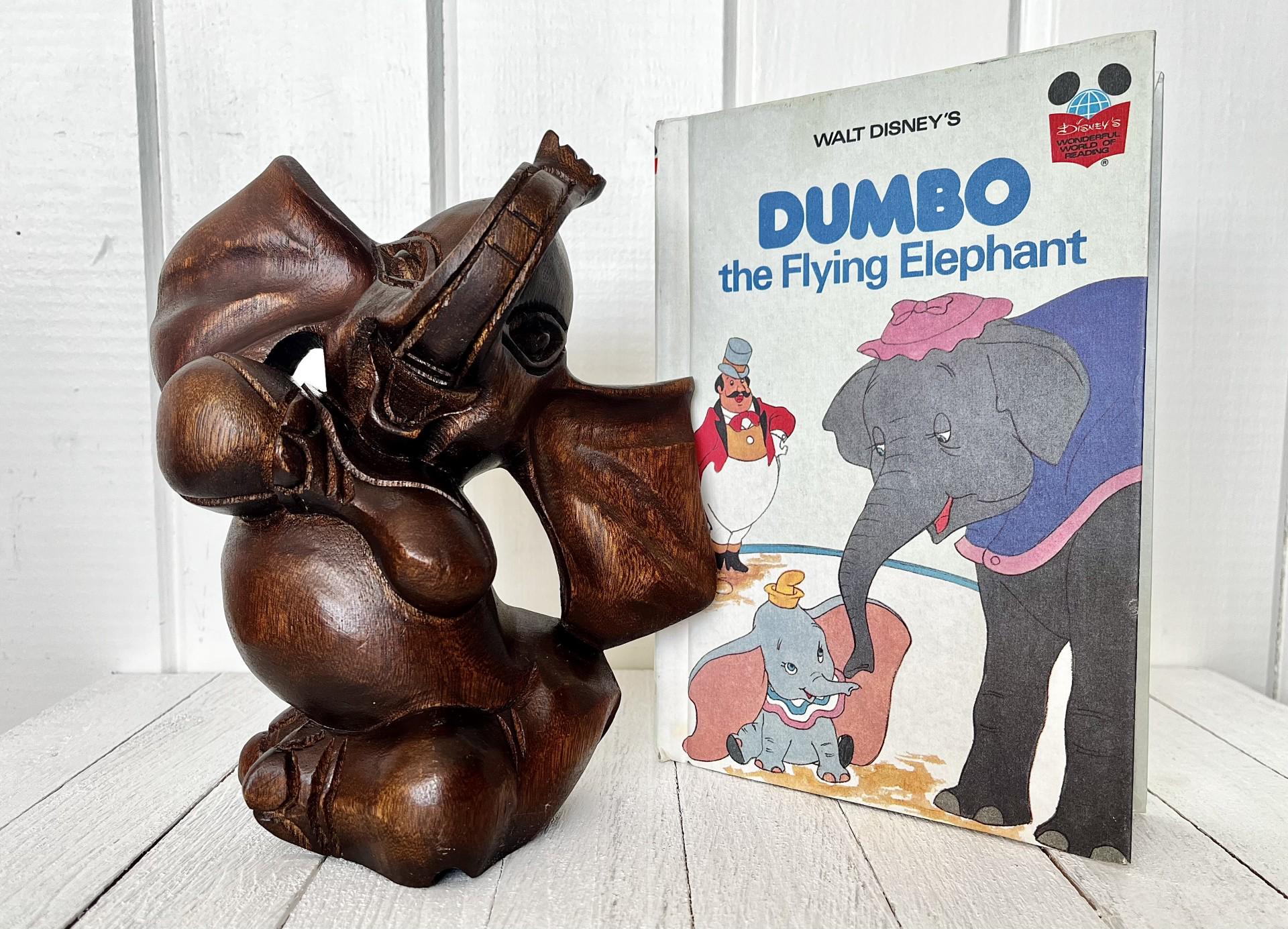 【vintage】wood Dumbo 木彫りのダンボ 象 vintage】wood Dumbo 木彫りのダンボ 象 – 雑貨屋ポッポ