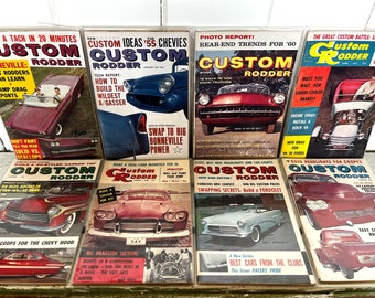 Collection of Rare Vintage 1950 - 60's Custom Rodder Magazines