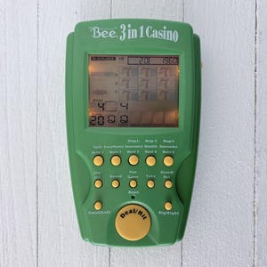 Gioco portatile elettronico da casinò 3 in 1 Vintage Y2K Bee di Techno Source