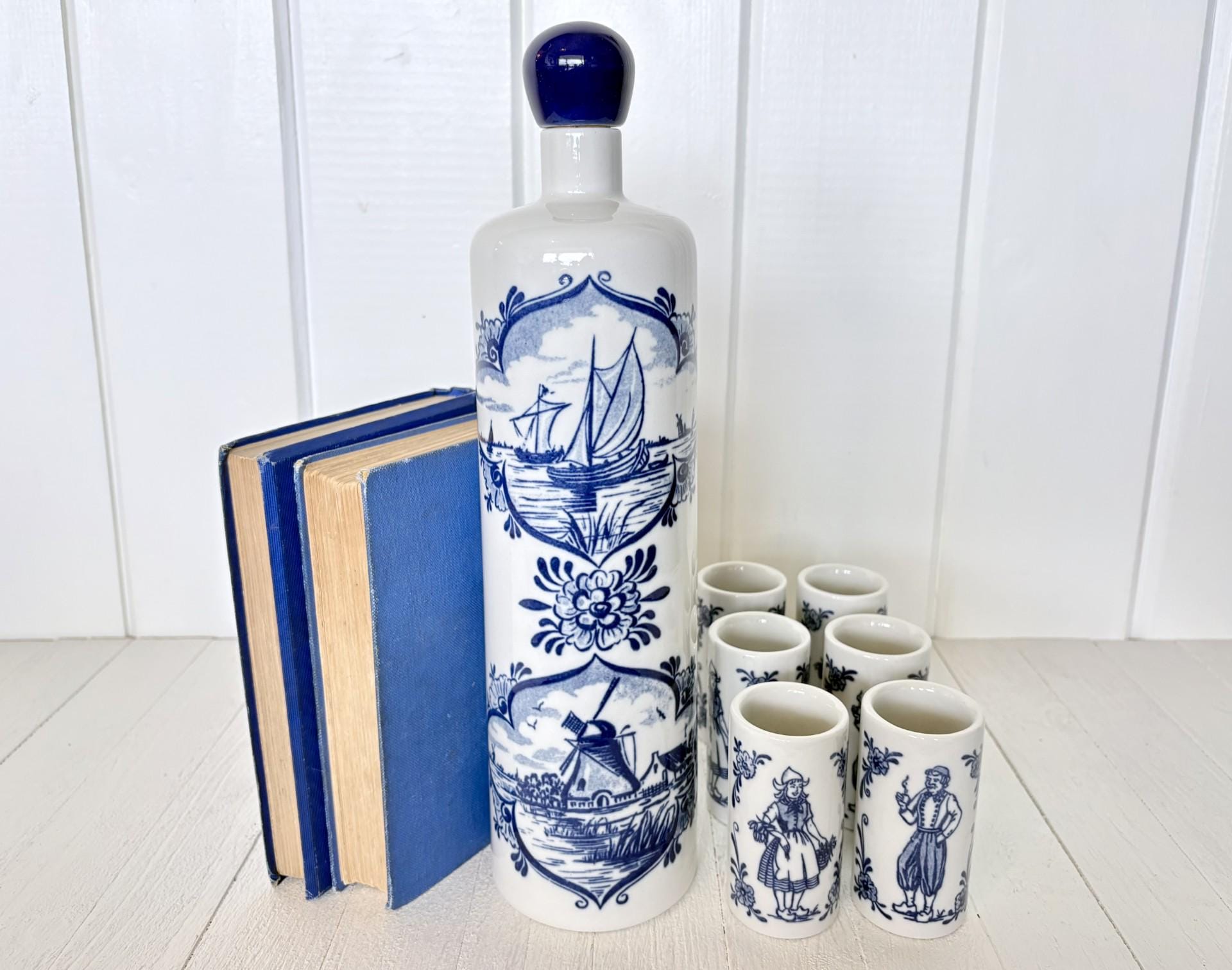Delft Liquor Bottle - Etsy Canada