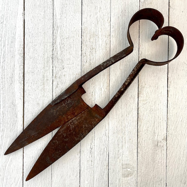 Antique 1920's Sheep Shears (Large), Western Shear Co., Aged Rusty Patina, Primitive Rustic Farmhouse, Stable Decor