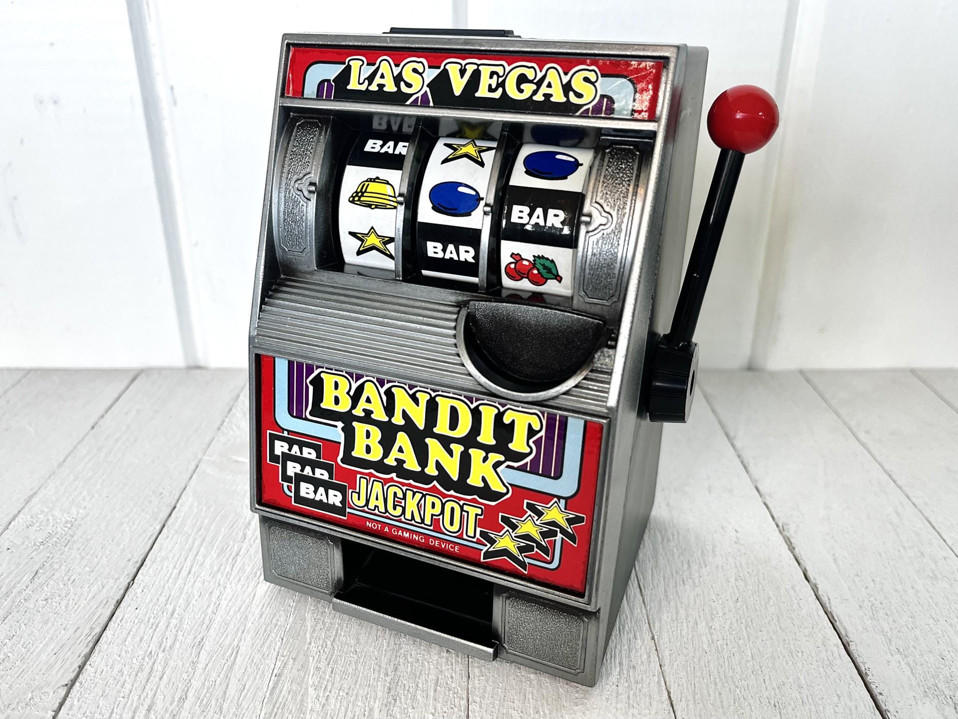 Vintage Las Vegas Bandit Bank Jackpot Slot Machine Toy - Etsy
