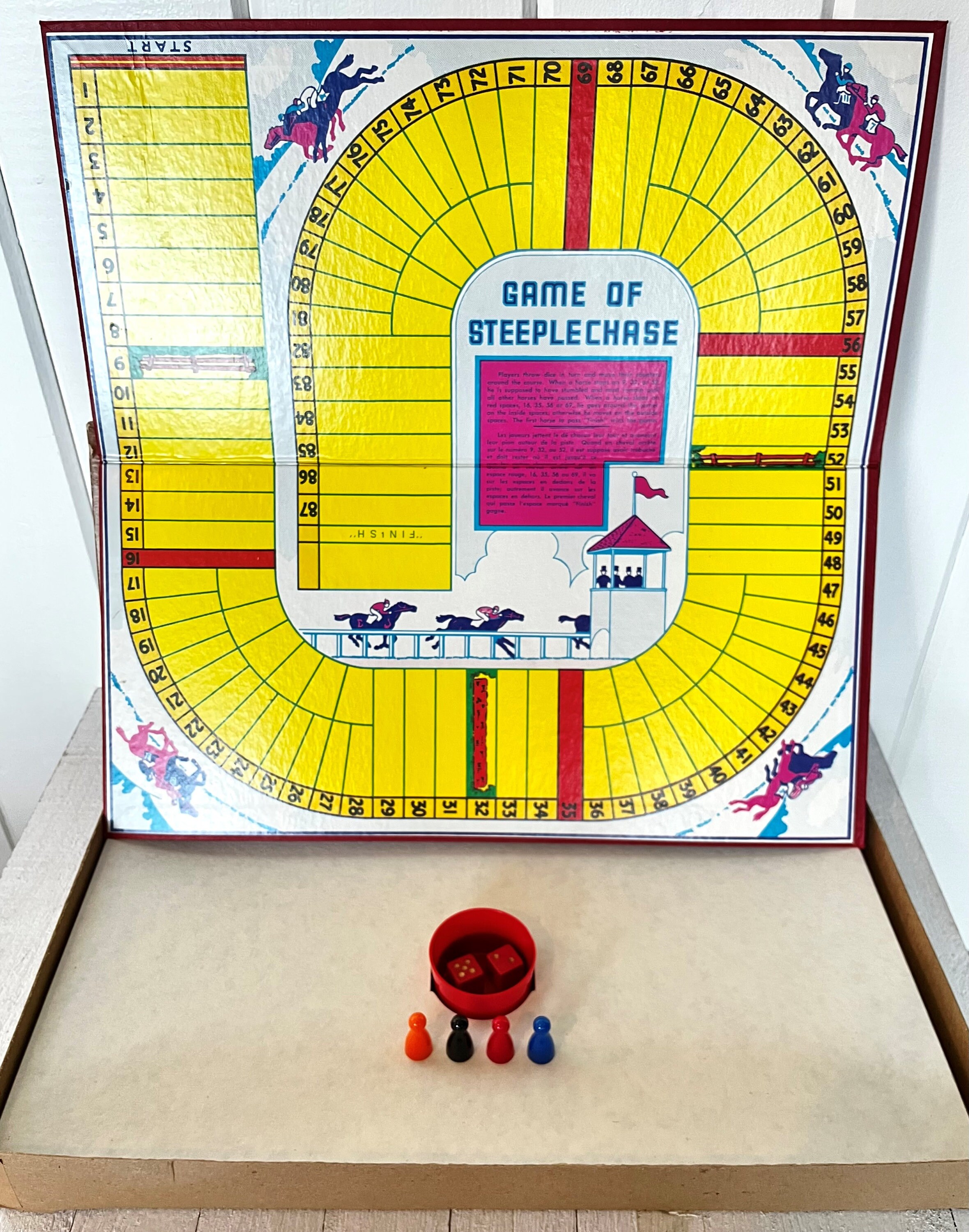 Vintage Steeplechase Board Game a Horse Racing Game by Etsy Canada