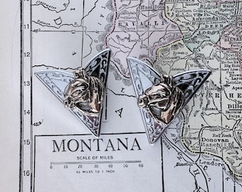 Vintage Western Shirt Horse Collar Tips