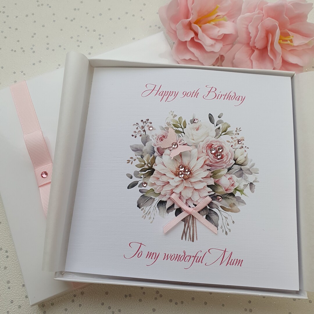 Luxury Handmade Personalised Birthday Card 21st 30th 40th 50th 60th Luxury Handmade Personalised Birthday Card 21st 30th 40th 50th 60th