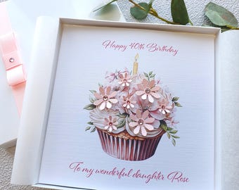 Personalised birthday card for women 20th 30th 40th 50th 60th 70th 80th 90th 100th Daughter Mum Grandmother Mother Granddaughter Nana Friend