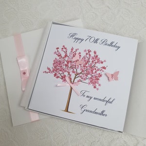 Luxury Handmade personalised birthday card 21st 30th 40th 50th 60th 70th 80th 90th Grandmother Wife Sister Aunt Daughter Mother Mum perfume