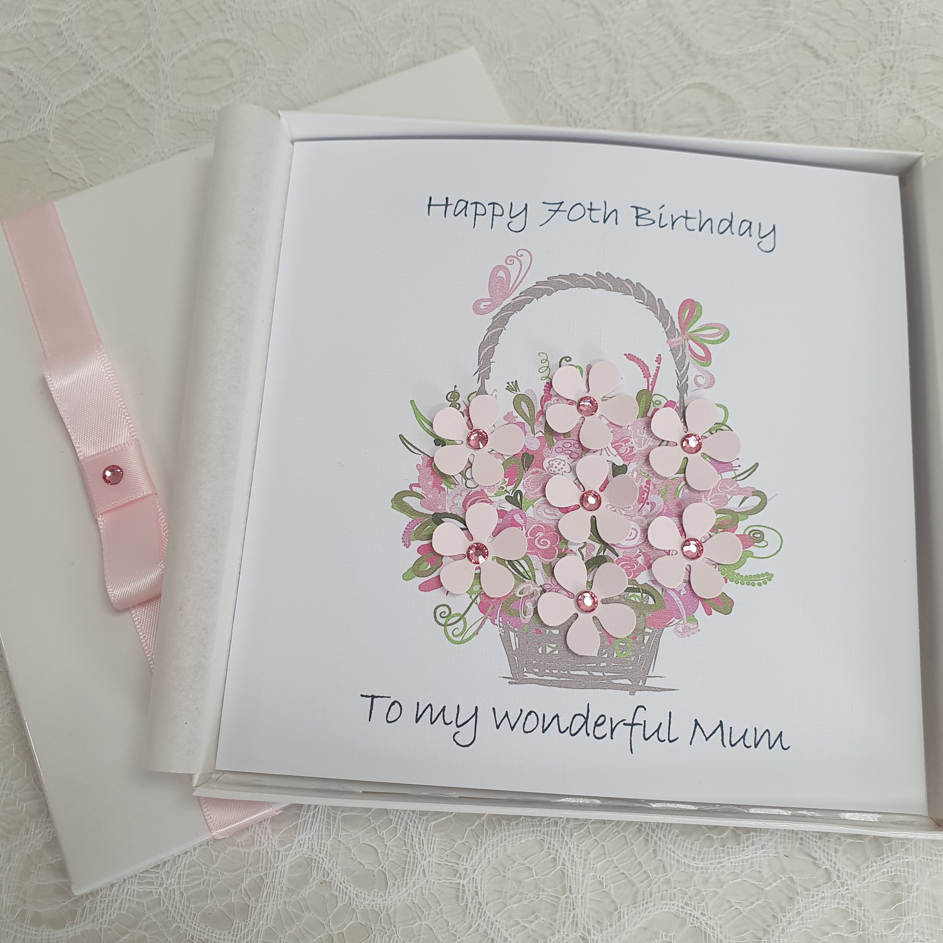 Luxury Handmade Personalised Birthday Card Mum Grandma Wife Nan Sister ...