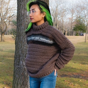 Dre Jumper Crochet Pattern | GRADED | Unisex, Basic, Chunky Sweater | Beginner-Advanced Beginner Written PDF Pattern Download ONLY