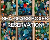 MERMAID BOXES RESERVATIONS. Boxes containing genuine Spanish sea glass and beach treasures.