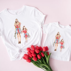 T shirt Mom and Daughter Matching T-shirt for Mommy and me Outfit Mother's day matching Tee, Mother and Daughter T-shirt, Girl mom shirt