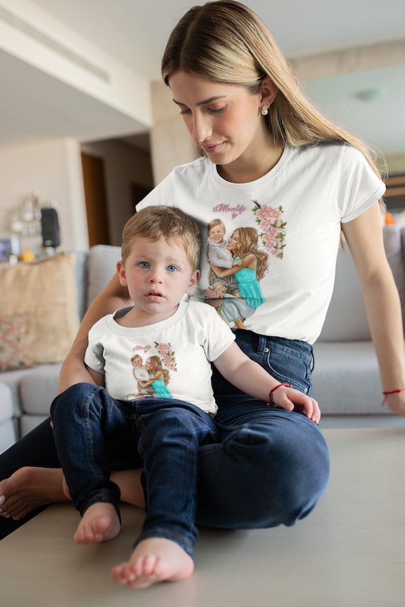 Cute matching outfits for mom and son sale
