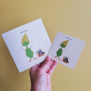 Carte de vœux Get Well Soon 'Blaadje & Poes' MAINTENANT AVEC CADEAU - carte pliée avec enveloppe, carte de vœux nature, carte de réflexion, carte de rétablissement bientôt