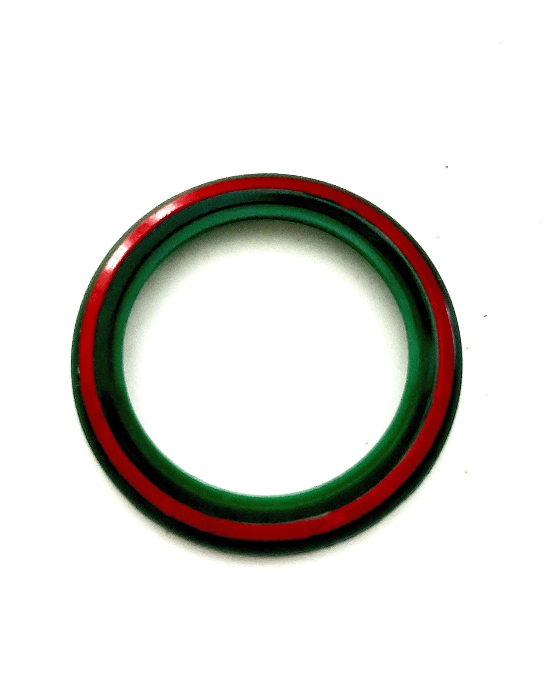Authentic Vintage Gucci Red and Green Signature Acrylic  display picture 2