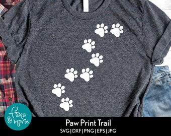 Download Paw Trail Svg Etsy