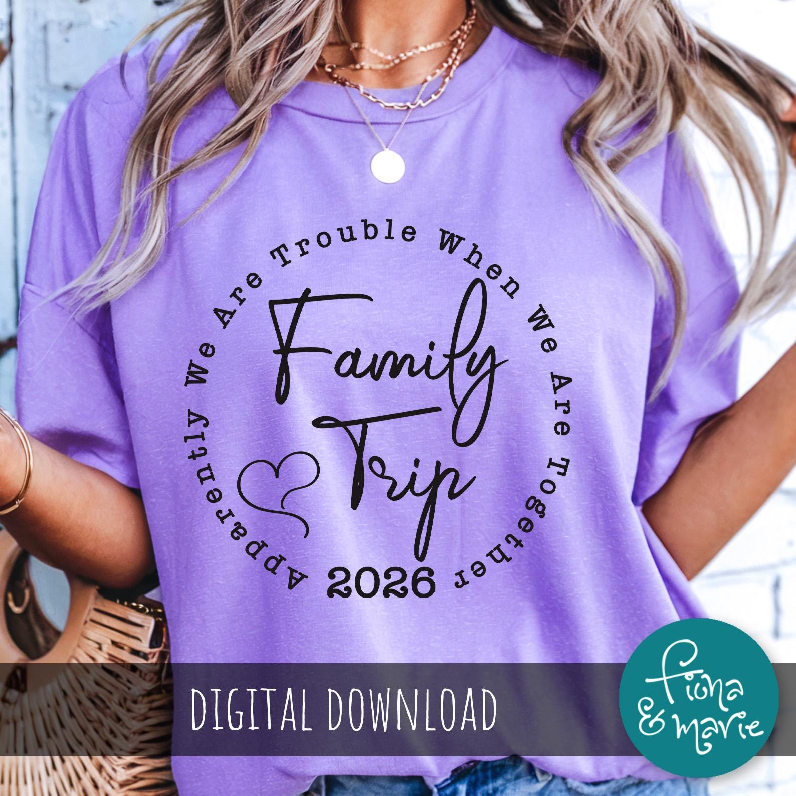 Family Trip 2026 Matching Shirt Design (SVG, PNG, PDF) - Etsy