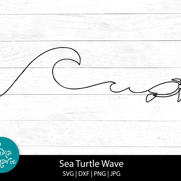 Sea Turtle Wave svg, Ocean svg, Sea design,  png, jpg, dxf, Cut files for Cricut and Silhouette, Instant Download, png for shirt