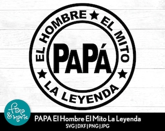 Papa El Hombre SVG: Spanisches Vatertagsdesign (Digitaler Download)