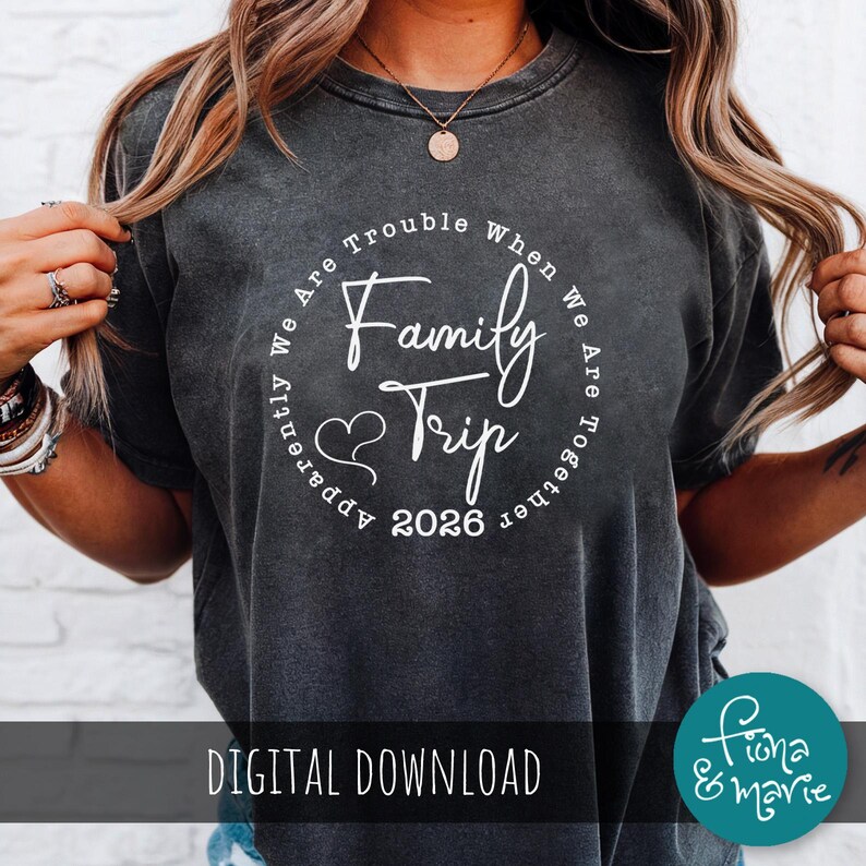 Family Trip 2026 Matching Shirt Design (SVG, PNG, PDF) - Etsy