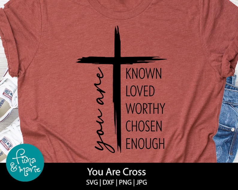Inspirational Cross SVG: Christian Affirmations (digital Download) - Etsy