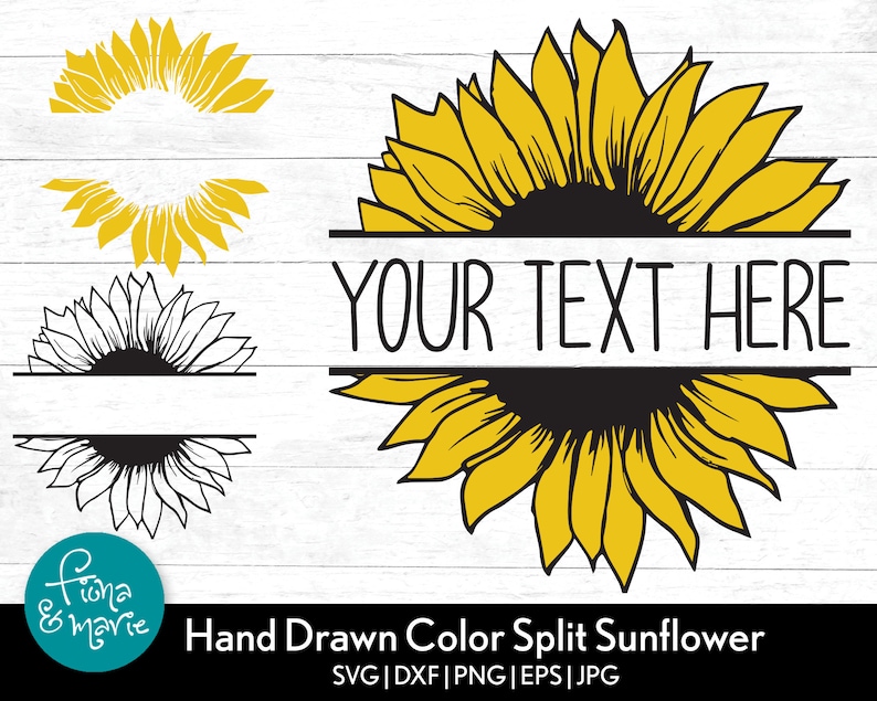 Download Split Sunflower svg Sunflower Monogram svg Color svg svg | Etsy Split Sunflower svg Sunflower Monogram svg Color svg svg | Etsy