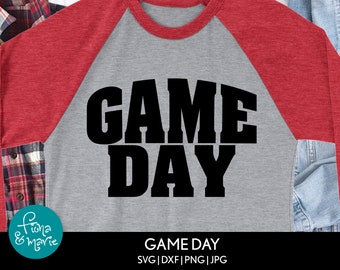 Game Day Football Shirt Design SVG, PNG: Cricut, Silhouette Cut Files