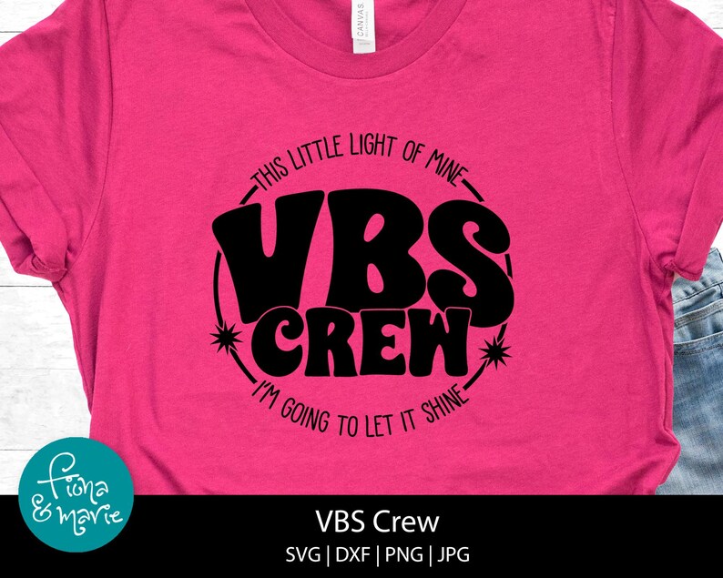 Vbs Lettering VBS Crew SVG: Vacation Bible School, This Little Light of Mine, PNG ...