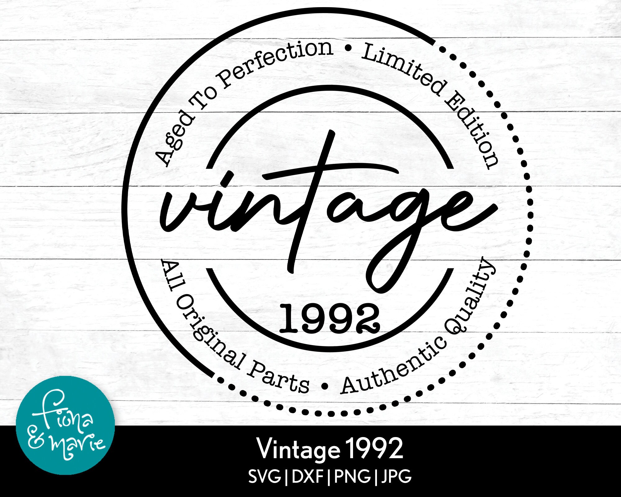 【希少】1992年 Maedchen wie Stilleben Perfect Vintage 1992 Birthday SVG: Aged to Perfection Design (digital