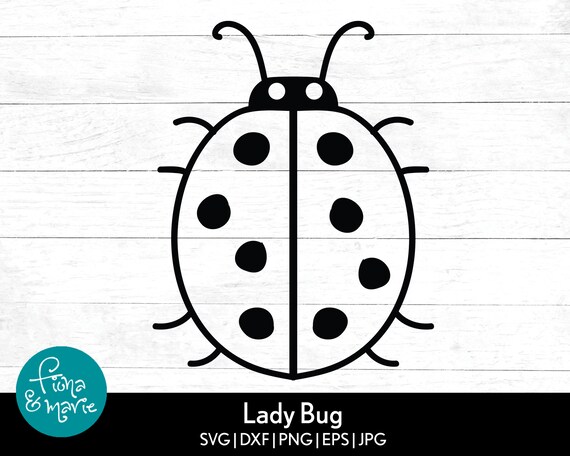 Ladybug svg - Lady Bug Cut File - svg - svg - dxf - eps - png - Silhouette  - Cricut - Digital File