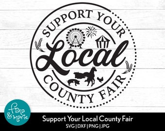 County Fair SVG: Livestock, Ferris Wheel, Tent (Cut Files)