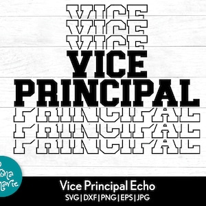 Vice-diretor SVG Vice-diretor PNG Echo Design School Staff SVG Teacher Appreciation Cricut Silhouette Cut File Download digital