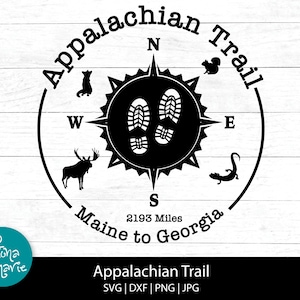 Appalachian Trail svg, Maine to Georgia, Hiking svg, Tourism design, svg, png, jpg, eps, dxf, Cut files for Cricut and Silhouette